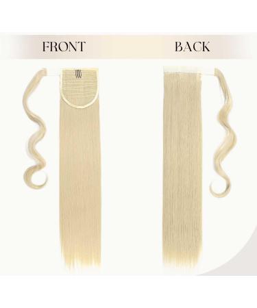 S-noilite Trendy 23 Straight Wrap around Ponytail Clip in Hair Extension - Bleach Blonde 23 Inch - Buy Online on GoSupps.com