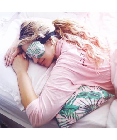 Ultimate Smug Sleep Mask for Men & Women - 100% Darkening 3D Design Fits Extended Eyelashes Adjustable Velcro Palm Print - Buy Online on GoSupps.com