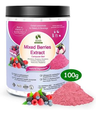 7x Berries Mixed Powder 100g Nutrient Blend High Antioxidant Protects cells from free radical damage balance thy Skin - Buy Online on GoSupps.com