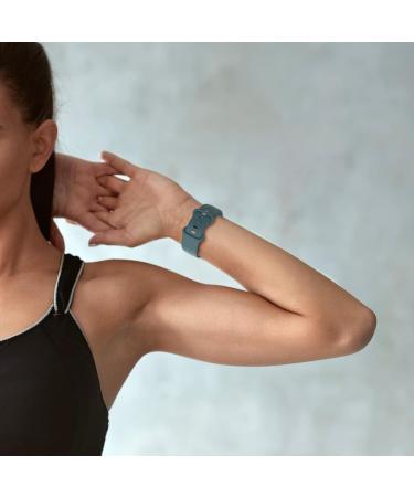 Zebre 2-Pack Bands for Fitbit Charge 5 | Soft Silicone Waterproof Replacement Straps | Black/Blue | Compatible with Fitbit Charge 5 Fitness Tracker - Buy Online on GoSupps.com