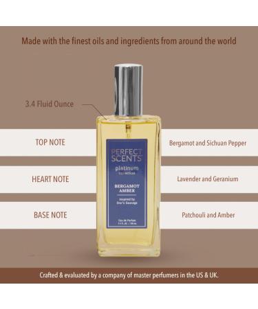 Perfect Scents Fragrances | Inspired by Dior s Sauvage| Platinum Collection | Bergamot Amber | Men s Eau de Parfum | CLEAN Vegan Paraben & Phthalate Free | Never Tested on Animals | 3.4 Fl Oz Dior's Sauvage - Buy Online on GoSupps.com