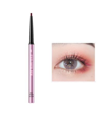 Eye Liner Pencils | Smudge Proof Pencil Eyeliner for Eye Looks - 6 Colors Long-Lasting Smooth Glide No-skip Eyeliner Pencil for Beginners Professionals Rowces Claret