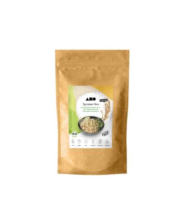 AHO Sprouted Rice 850g Organic Sprouted Rice Whole Grain Brown Rice GABA Rice contains Gamma Amino Butyric Acid 850 g (1 pack)