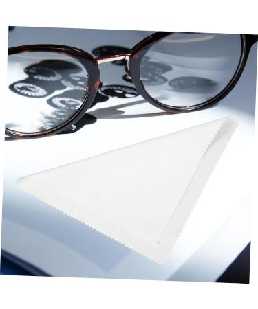 FOMIYES 50pcs Eyeglass Cleaning Cloths - Microfiber Glass Cleaner Wipes for Glasses Lenses & Screens | Premium White Fiber Cleaning Cloths - Buy Online on GoSupps.com