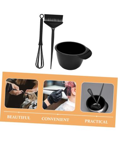 FOMIYES 1 Set Hair Color Kit Tools Hair Dye Brush Hair Dyeing Mixing Bowl Stirring Stick Hair Dye Bowl and Brush Hair Dyeing Brush and Bowl Baking Oil Three Piece Suit Pp re-usable - Buy Online on GoSupps.com