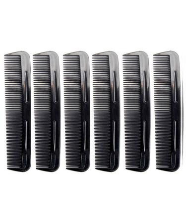 Favorict (6 Pack) 5" Pocket Hair Comb Beard & Mustache Combs for Men's Hair Beard Mustache and Sideburns