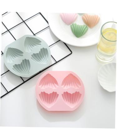 Ciieeo 6 Pcs Four Cake Mold Cake Pan Mini Muffins Small Cake Slot Mold Chocolate Silicone Molds Candle Molds Heart Cake Mold Chocolate Chip Muffins Soap Madeleine Nonstick Silica Gel Goldenx3pcs 40X23X1.5CMx3pcs - Buy Online on GoSupps.com