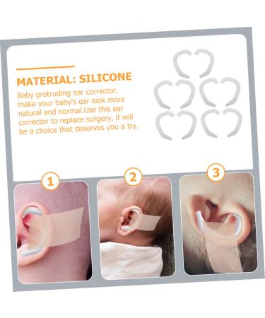 KOMBIUDA Auricle Corrector Invisible Tape - 5 Pairs | Silicone Patch for Ear Mold Support | Valgus Protruding Ear Correction Bracket - Buy Online on GoSupps.com