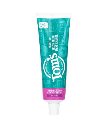 Toms of Maine Whitening Fennel FF Toothpaste 4.5 OZ