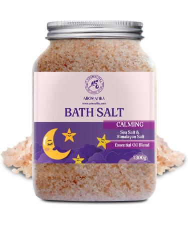 Soothing Bathing Salt 1300g - Natural Essential Oils Sandalwood Bergamot & Lavender for Relaxation & Good Sleep | 1.3 kg Body Care Solution - Buy Online on GoSupps.com