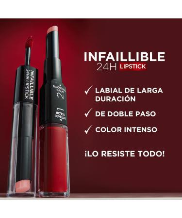 L'Or al Paris Infaillible 2-Step Lipstick 209 Violet Parfait - 24 Hour Moisture & Full Lips | 5.7g International Shipping - Buy Online on GoSupps.com