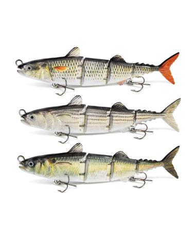 ods lure 3 pieces tuna bait 4 jointed fishing lures with hooks for freshwater saltwater perch trout pike zander set2