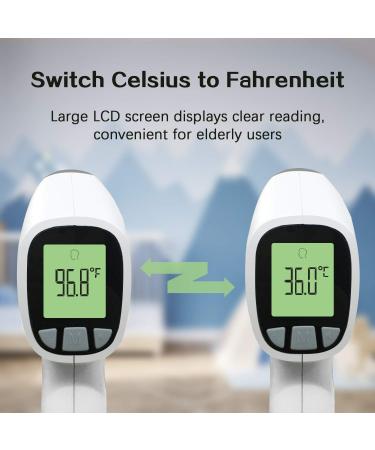 OLANGDA No-Touch Infrared Thermometer - 2-in-1 Forehead & Surface Thermometer for Adults & Kids - Medical-Grade Temperature Measurement in Grey - Buy Online on GoSupps.com