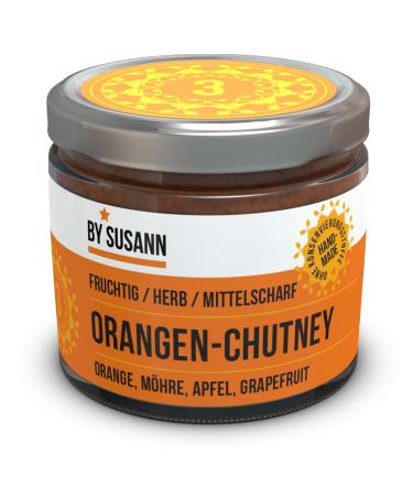 By Susann - 03 Orange -Chutney in the glass (1 x 150 g) taste experiences with intensive and natural flavors fruity tart medium -sized