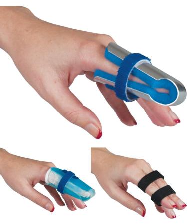 Carex Finger Splints Kit - Adjustable Finger Brace & Bandage for Trigger Finger Broken Fingers & Injuries - Shop Internationally - Buy Online on GoSupps.com