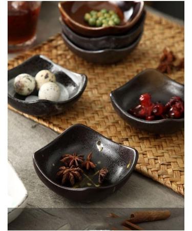 Fruit Bowl Snack Containers Condiment Plate Tableware Mustard Small Plate Ceramic Dish Condiment Plate Fast Food Plate Household Vinegar Dishwashing Soy Sauce Breakfast Bowls (Color : A) (B) - Buy Online on GoSupps.com