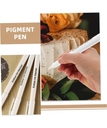 MAGICLULU 2pcs Baking Pigment Pen Chocolate Pen Pigment Markers Food Coloring Markers Cake Pens White Plastic - Buy Online on GoSupps.com
