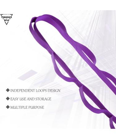 Forbidden Road Stretch Strap 6ft - 8ft Yoga Strap with 10 Loops - Green/Black/Blue/Purple - Exercise Band for Physical Therapy - Buy Online on GoSupps.com