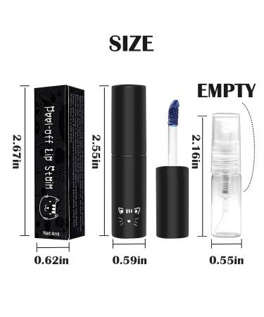 DAGEDA Lip Stain Set | Peel Off Lip Tint Tattoo | Waterproof Liquid Lipstick | Includes 3ML Empty Spray Bottle | Non-Stick Cup | Lip Makeup for Women Girls | Reddish Brown + Cherry - Buy Online on GoSupps.com