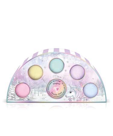 Baylis & Harding Beauticology Unicorn Rainbow Bath Bomb Fizzers Gift Set (Pack of 1) - Vegan Friendly Bath Bomb Gift