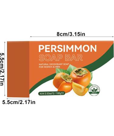  G n rique Persimmon Soap Odor Control Wash Deodorizing Facial Wash Block Moisturizing Natural Formula Gentle Freshing Cleanser for Men Women Underarm Thigh Intimate Area Easy to Use - Buy Online on GoSupps.com
