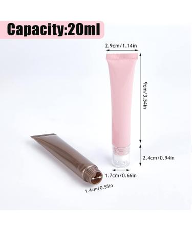 NICENEEDED 2Pcs 20ml Refillable Eye Cream Roller Bottle Travel Size Essential Oil Roller Bottles Cosmetic Empty Tube Cosmetic Storage Container for Women Girls - Buy Online on GoSupps.com