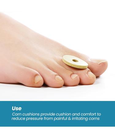 Corn Cushions for Toes & Feet - Pain Relief Pads with Foam Padding - Self-Stick Callus Cushions for Sore Spots (Medium 90 Count) - International Shipping Available - Buy Online on GoSupps.com
