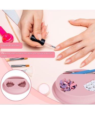 G n rique Bol Trempage pour Ongles | Bassin de Manucure pour Maison - Bol de Trempage Compact en Silicone pour Maison & Institut Rose - Buy Online on GoSupps.com