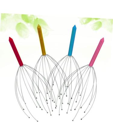 Fomiyes 2-in-1 Head Massager & Full Body Massage Device | Stainless Steel Scalp Scratch Octopus Massager for Ultimate Relaxation - Buy Online on GoSupps.com