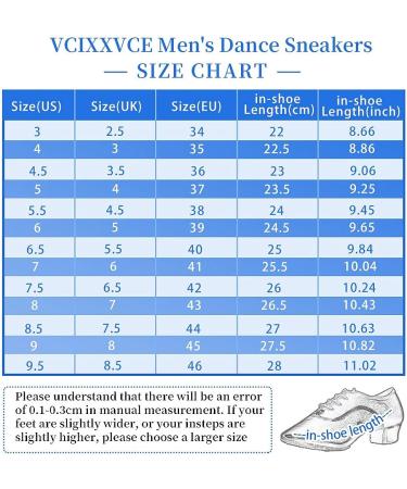 VCIXXVCE Men's Professional Latin Dance Shoes - Model 518 (Size 7.5) | Lace-up Ballroom Tango Waltz Salsa Modern Dance Shoes with Suede Split Sole - Buy Online on GoSupps.com