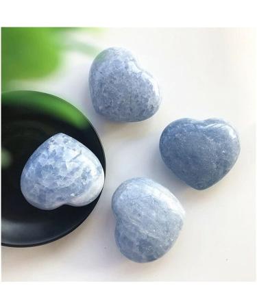 Natural Blue Celestite Stone Heart Quartz Crystal Gemstone Decor Household yuebang - Buy Online on GoSupps.com