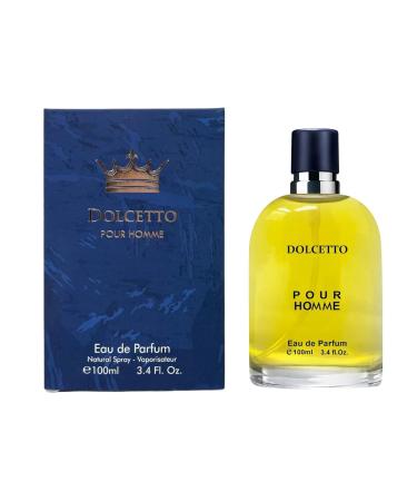 Dolcetto Pour Homme Cologne for Men Natural Spray Perfume Classic Scent Wonderful Father's Day Gift Eau De Toilette for Daily Use 3.4 Fluid Ounce Dolcetto Pour Homme 3.4 Fl Oz (Pack of 1) - Buy Online on GoSupps.com