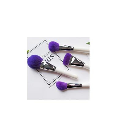 Premium Purple Makeup Brush Set - Non-Irritating Synthetic Fiber Foundation Brushes for Flawless Application - Buy Online on GoSupps.com