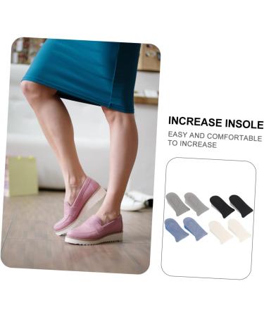 FOMIYES Invisible Heightening Insoles - 4 Pair Shoe Cushions for Extra Height | Black 11x7CM | International Shipping Available - Buy Online on GoSupps.com