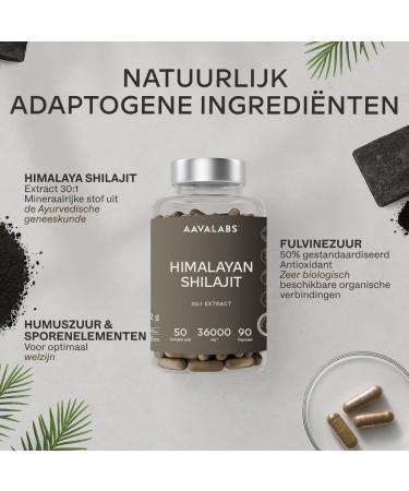 AAVALABS Pure Himalayan Shilajit 36000 mg 301 extract 90 Pure Shilajit Capsules for Men not Shilajit Tablets with 50 Fulvic Acid Better than Himalayan Shilajit Resin Rich in Trace Minerals - Buy Online on GoSupps.com