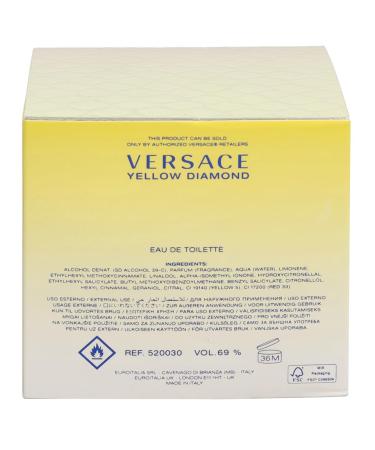 Versace Yellow Diamond Eau De Toilette Spray for Women 1.7 Fl Oz - Buy Online on GoSupps.com