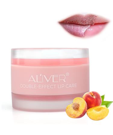 moulis 2 in 1 Lip Scrub & Lips Sleeping Mask Peach Overnight Moisturizing Lip Care Product for Repairing Dry Lips & Chapped Lip Treatment