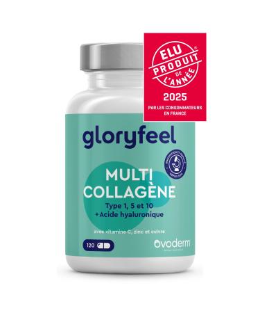 Pure Vegetarian Collagen + Hyaluronic Acid, Zinc, Vitamin C and Copper (120 Capsules), Highly Dosed Collagen Complex, Supports Skin, Nails and Hair*, No Additives