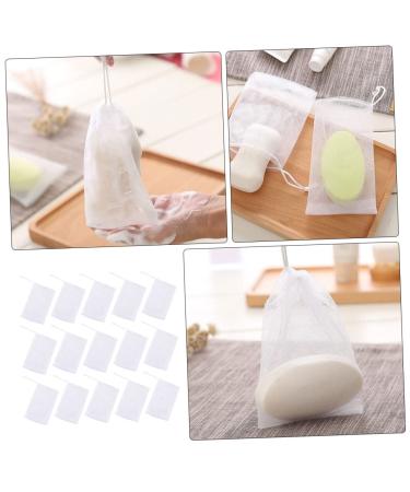 Buy NOLITOY 100 Pcs Soap Bag Foam Net - Mesh Soap Pouch & Saver for Body & Facial - White Shower Loofah - 12x9CM - Perfect for International Shipping - Buy Online on GoSupps.com