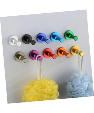 Alipis 2pcs Wall Mounted Clothing Mounted Clothes Hanger Robe Hook Coat Hanger Towel Rack Round mediumx2pcs Purplex2pcs - Buy Online on GoSupps.com