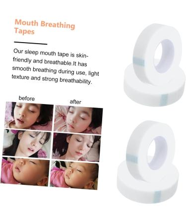 Medical Tape 4 Rolls Respiratory Correction Patch Sticker Sheets - Non-Woven Fabric White Breathe Correction for Sleeping - Breathing Patch - Buy Online on GoSupps.com