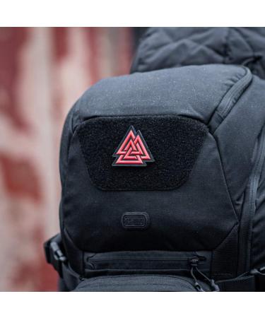 M-Tac Valknut Viking Norse Rune Morale Patch - Red PVC Military Tactical Army - Buy Online on GoSupps.com