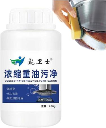 Oil Pollution Powder Cleaner | 200g Oil Pollution Cleaning Powder | Multi-Purpose Heavy Duty Kitchenware Cleaning Agent Powerful for Exhaust Fan Stove Grill Stoves Thaely - Buy Online on GoSupps.com