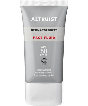 Altruist Dermatologist Sunscreen Fluid SPF50 - Premium Face Protection by Dr. Andrew Birnie - Buy Online on GoSupps.com