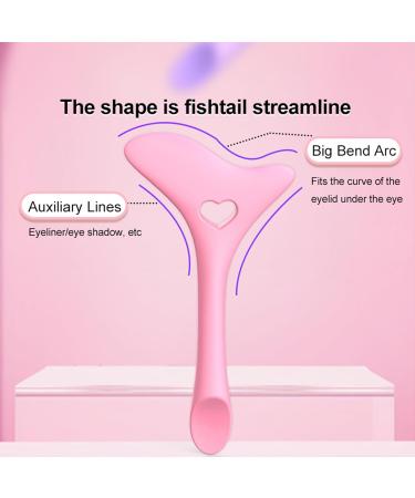 LXZJJM 2Pcs Multi-Functional Eyeliner Aid - Eyeliner Stencils Wing Tips Perfect for Eye Curve Placement Assists Eyeliner and Eyeshadow Helps Lipstick Application Easy to Clean and Maintains Shape (Yellow) - Buy Online on GoSupps.com