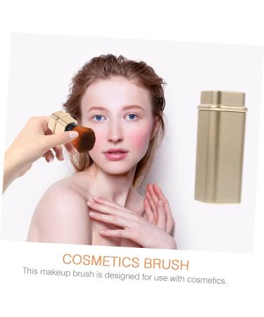 Angoily Makeup Cosmetics Brush Powder Brush Travel Wallet Fashion 2.7*2.7cm Golden - Buy Online on GoSupps.com