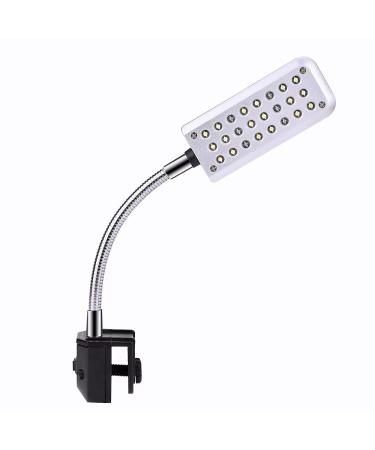 Aquarium Light Clip on Fish Tank Lighting Small Fish Light for Tanks Without Border, White and Blue LEDs White&blue Leds No Timer & Dimmer 1.5w
