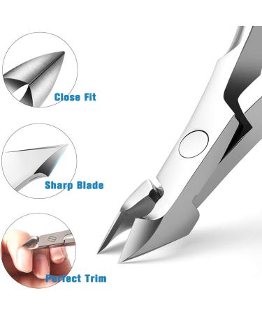 FERYES Professional Cuticle Clipper - 5mm Jaw, Medical Grade Stainless Steel - 1 Piece, Silver - Buy Online on GoSupps.com