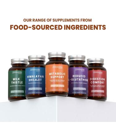 ZEROHARM Soutien m tabolique M lange de plantes base de garcinia de caf vert et de vinaigre de cidre Soutien du poids et de l' nergie Absorption liposomale 120 comprim s (1 paquet) - Buy Online on GoSupps.com