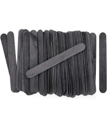 100 Count 6 Inch Jumbo Black Wood Craft Popsicle Sticks - Buy Online on GoSupps.com